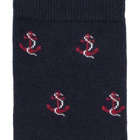 Nos chaussettes homme Les ancres marine - Armor-Lux x Maison Broussaud