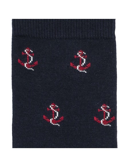 Nos chaussettes homme Les ancres marine - Armor-Lux x Maison Broussaud