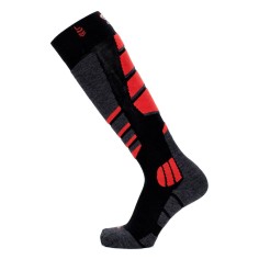 Nos chaussettes de ski coloris noir/rouge - Maison Broussaud
