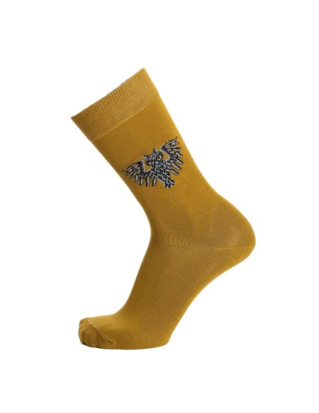 Nos chaussettes homme "Les Hiboux" olive - Maison Broussaud