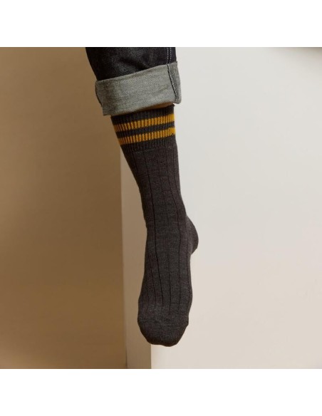 Nos chaussettes homme Les côtelées - Armor-Lux x Maison Broussaud