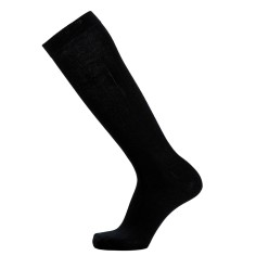 Les côtes - chaussettes homme - laine mérinos noir - Maison Broussaud
