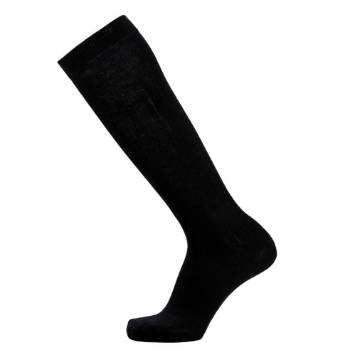 Les côtes - chaussettes homme - laine mérinos noir - Maison Broussaud