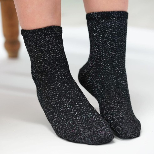 Nos chaussettes enfant "Les Chevrons" noir - Maison Broussaud