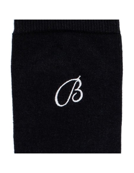 Nos chaussettes homme "Unies" noir - Maison Broussaud