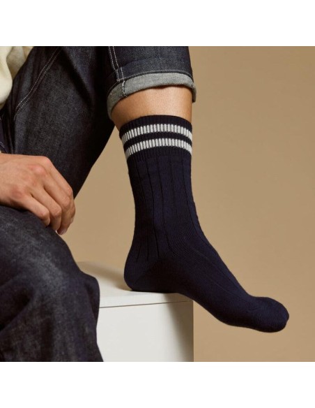 Nos chaussettes homme Les côtelées - Armor-Lux x Maison Broussaud