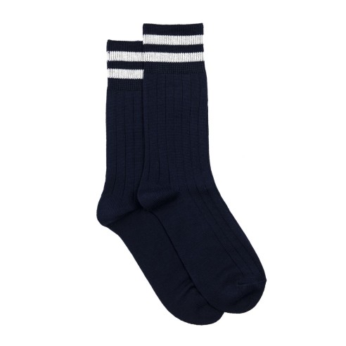 Nos chaussettes homme Les côtelées - Armor-Lux x Maison Broussaud