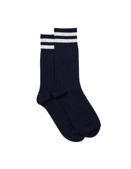 Nos chaussettes homme Les côtelées - Armor-Lux x Maison Broussaud