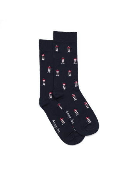 Nos chaussettes homme Les phares - Armor-Lux x Maison Broussaud