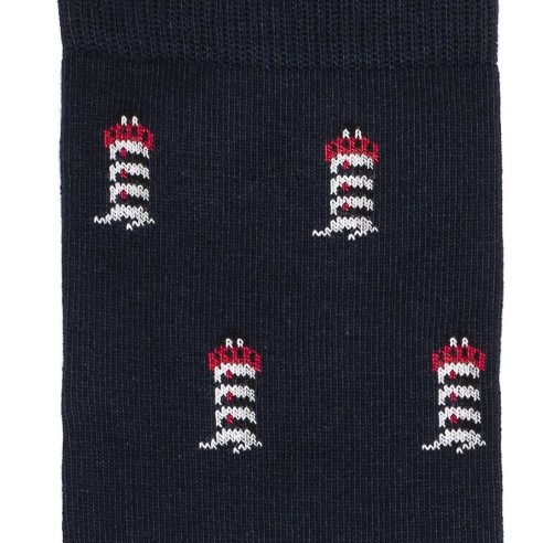 Nos chaussettes homme Les phares - Armor-Lux x Maison Broussaud