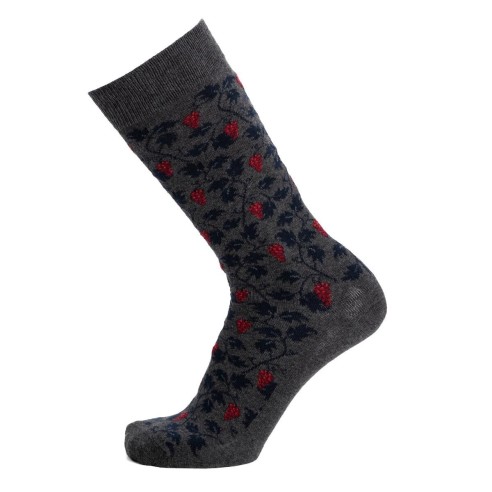 Nos chaussettes homme "Vigne" anthracite - Maison Broussaud