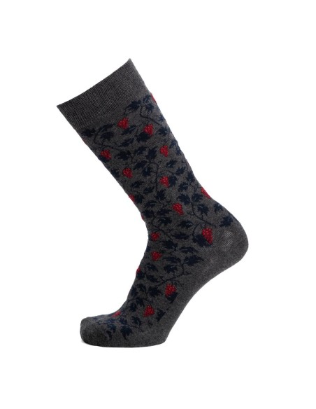 Nos chaussettes homme "Vigne" anthracite - Maison Broussaud
