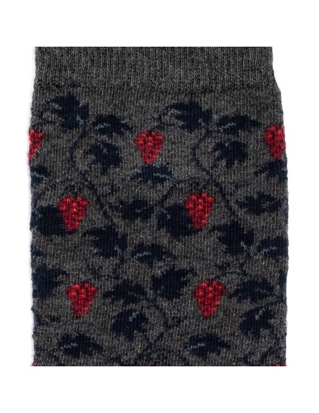 Nos chaussettes homme "Vigne" anthracite - Maison Broussaud