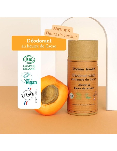 Déodorant solide abricot & fleurs de cerisier