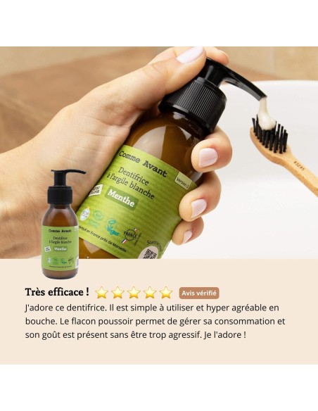 Dentifrice en pâte à la menthe