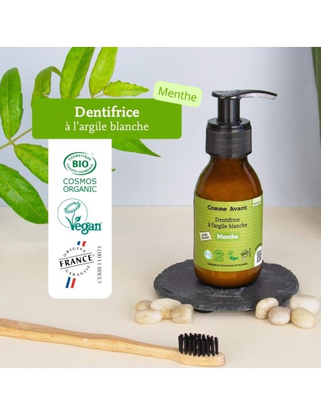 Dentifrice en pâte à la menthe
