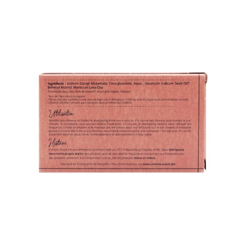 Shampoing solide cheveux gras à l'huile de sésame