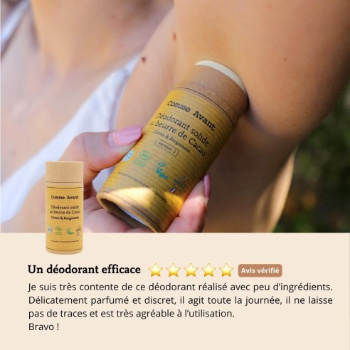 Déodorant solide citron & bergamote