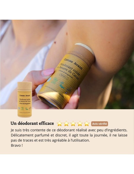 Déodorant solide citron & bergamote