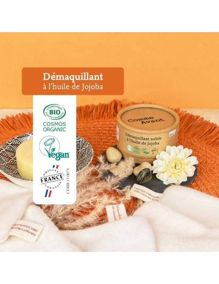 Démaquillant solide à l'huile de jojoba