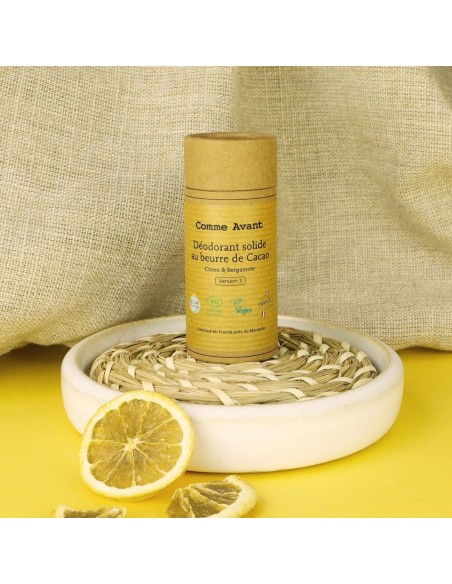 Déodorant solide citron & bergamote