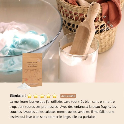 Lessive en poudre au bicarbonate