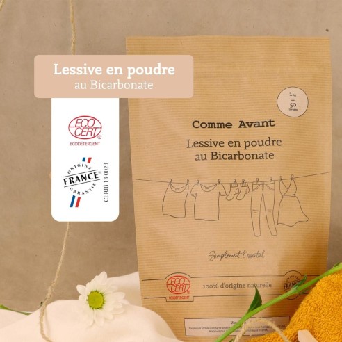 Lessive en poudre au bicarbonate