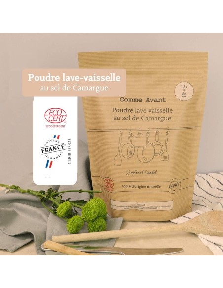 Poudre lave-vaisselle au sel de Camargue