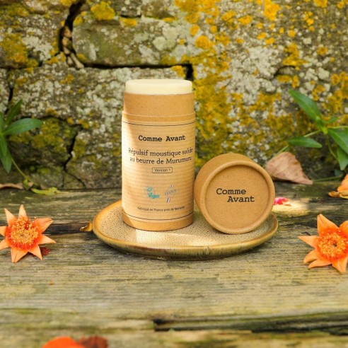 Répulsif anti-moustique solide au beurre de murumuru