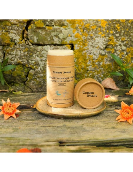 Répulsif anti-moustique solide au beurre de murumuru