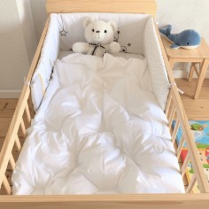 Couette duvet bébé coton bio 80x120 cm 90% duvet neuf canard