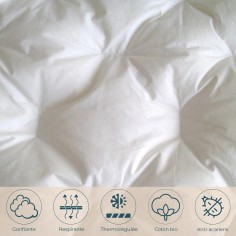 Couette enfant coton bio 100x140 cm 90% duvet neuf canard 2