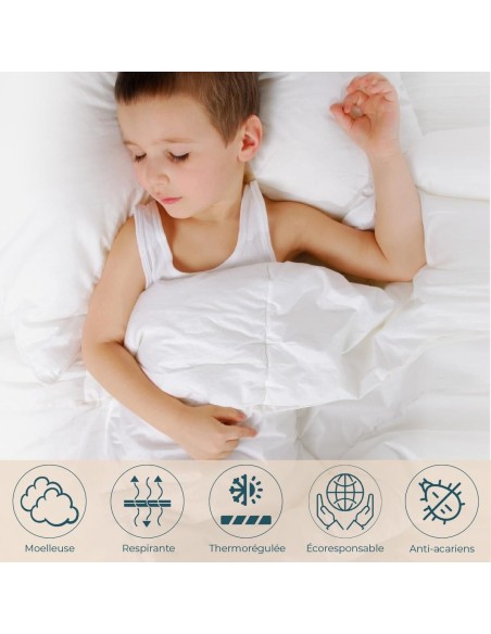 Couette duvet enfant 140x150 cm 90% duvet neuf canard