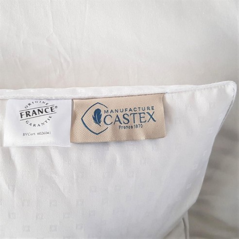 Édredon gonflant blanc 90% duvet neuf canard enveloppe jacquard