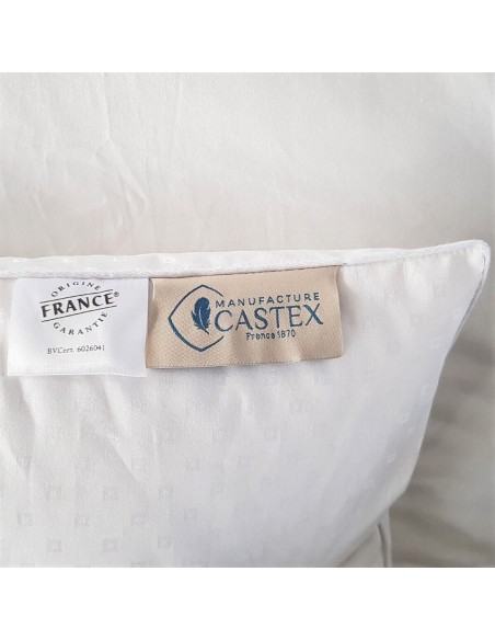 Édredon gonflant blanc 90% duvet neuf canard enveloppe jacquard