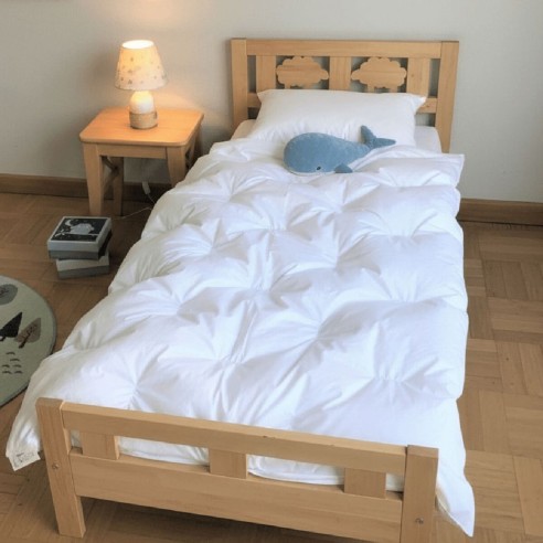 Couette enfant coton bio 100x140 cm 90% duvet neuf canard