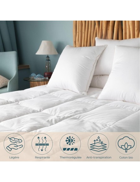 Couette légère 90% duvet neuf canard
