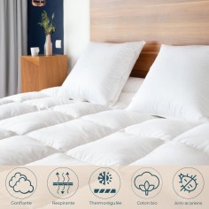 Couette king size très chaude 90% duvet neuf canard 2