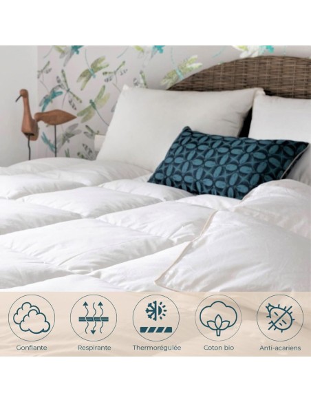 Couette king size chaude 90% duvet neuf canard