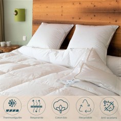 Couette king size 4 Saisons 3 en 1 90% duvet neuf canard 2