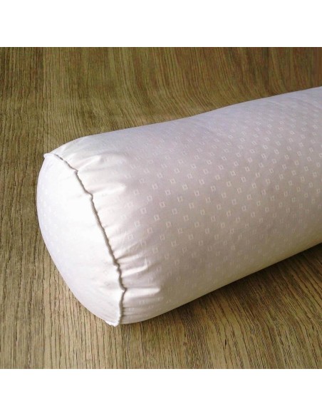 Traversin moelleux enveloppe jacquard 90% duvet neuf canard