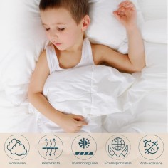 Couette duvet enfant 140x150 cm 90% duvet neuf canard 2