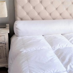 Traversin king size moelleux 90% duvet neuf canard enveloppe coton bio