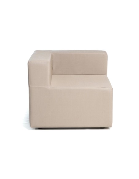 SERENA | Fauteuil d'angle extérieur COZIP | 80x80, assise 38, dossier 25 cm