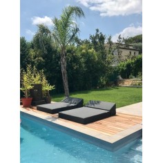 Lit de plage DOUBLE JUNG KAKI | Waterproof, confort haute résilience 2