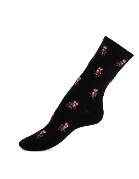 Nos chaussettes femme "Les Chouettes" noir - Maison Broussaud