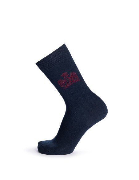 Chaussettes bleu marine Napoléon avec l'aigle brodé