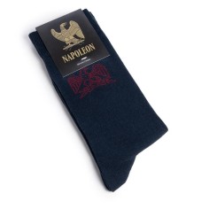 Chaussettes bleu marine Napoléon avec l'aigle brodé 2