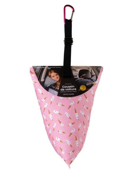 ISIDOR Naples | Oreiller de voiture rose ado, adulte | Petits Cadors