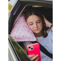 ISIDOR Naples | Oreiller de voiture rose ado, adulte | Petits Cadors 2